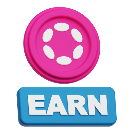 Polkadot Earn  3D Icon
