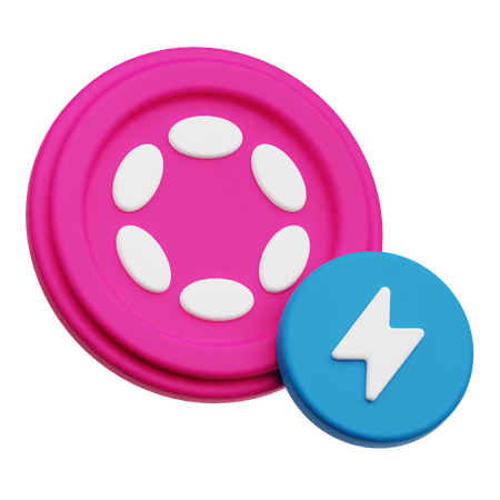 Polkadot Flash  3D Icon