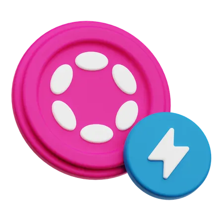 Polkadot Flash  3D Icon