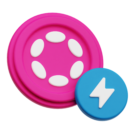 Polkadot Flash  3D Icon