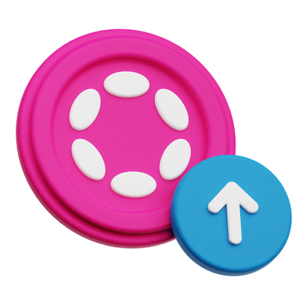 Polkadot Growth  3D Icon