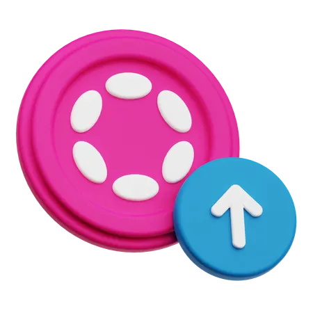 Polkadot Growth  3D Icon