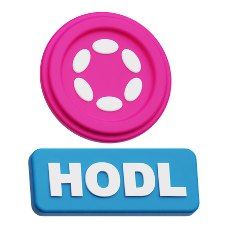Polkadot Hodl  3D Icon