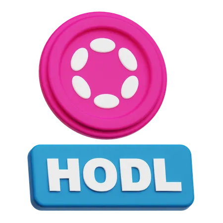 Polkadot Hodl  3D Icon