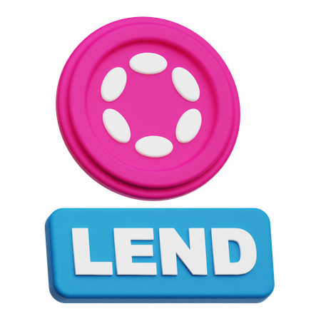 Polkadot Lend  3D Icon
