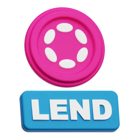 Polkadot Lend  3D Icon