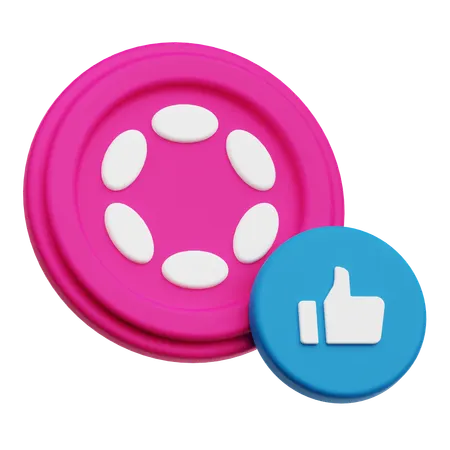Polkadot Like  3D Icon