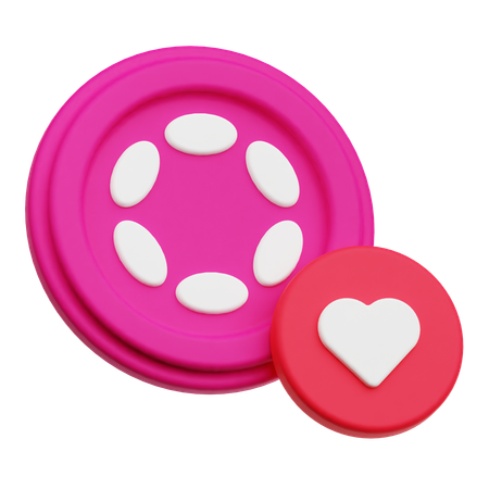 Polkadot Love  3D Icon