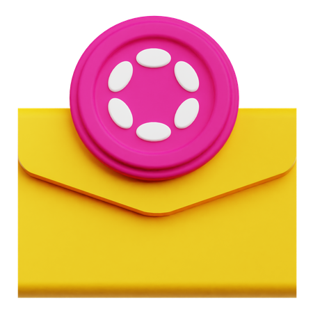 Polkadot Mail  3D Icon
