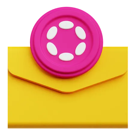 Polkadot Mail  3D Icon