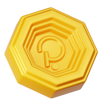 Polka-Dot-Münze  3D Icon