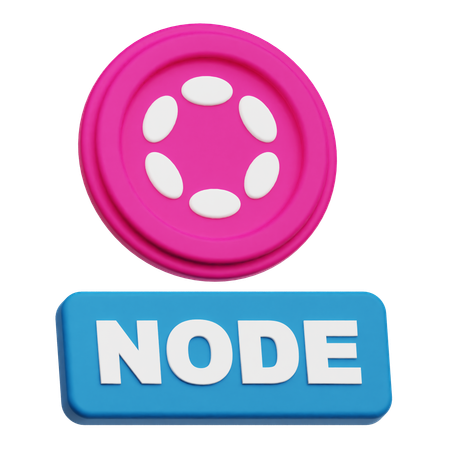 Polkadot Node  3D Icon