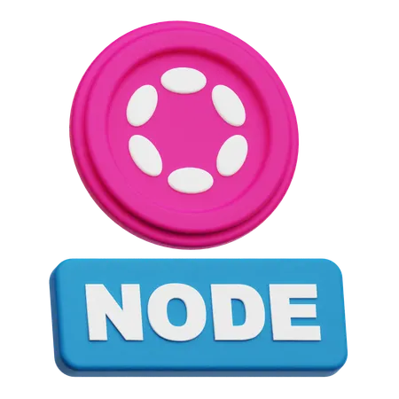 Polkadot Node  3D Icon