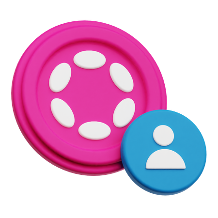 Polkadot Profile  3D Icon