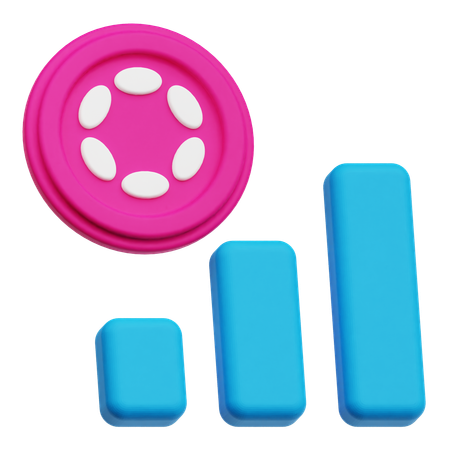 Polkadot Profit  3D Icon