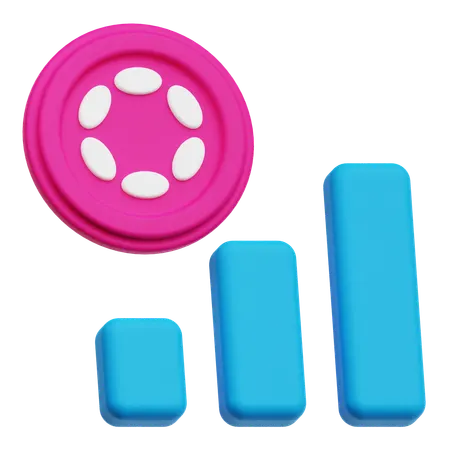 Polkadot Profit  3D Icon