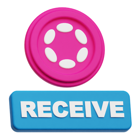 Polkadot Receive  3D Icon