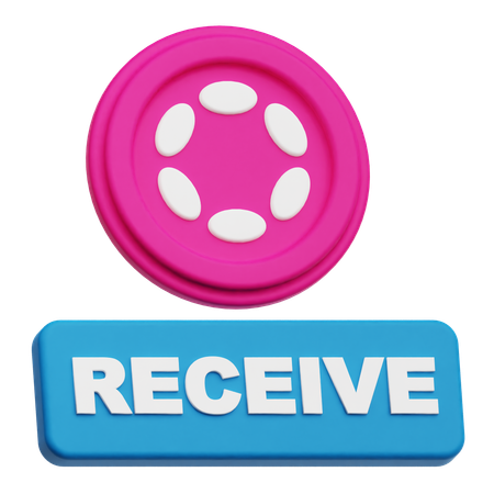 Polkadot Receive  3D Icon