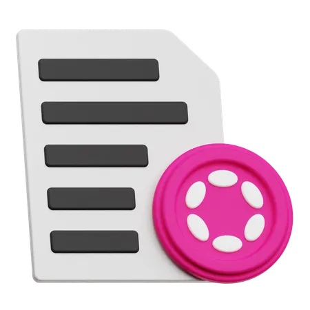 Polkadot Report  3D Icon