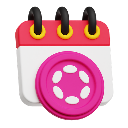 Polkadot Schedule  3D Icon