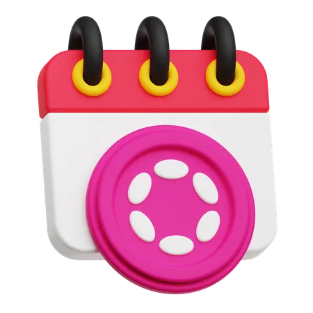 Polkadot Schedule  3D Icon