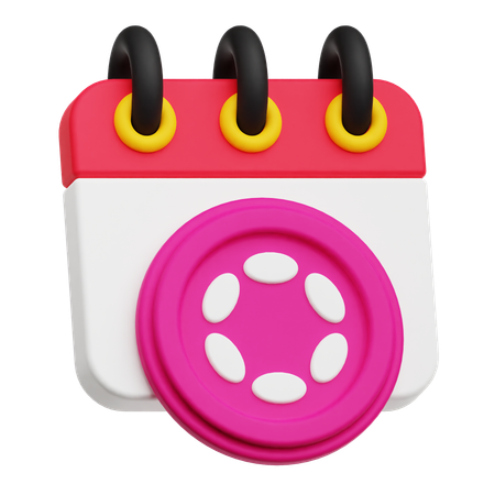 Polkadot Schedule  3D Icon