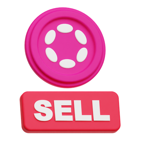 Polkadot Sell  3D Icon