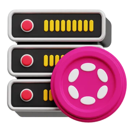 Polkadot Server  3D Icon