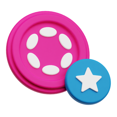 Polkadot Star  3D Icon
