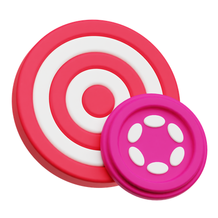 Polkadot Target  3D Icon
