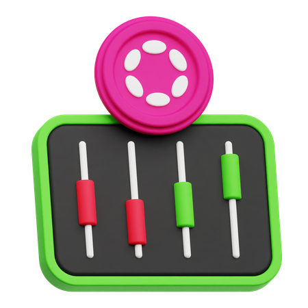 Polkadot Trading  3D Icon