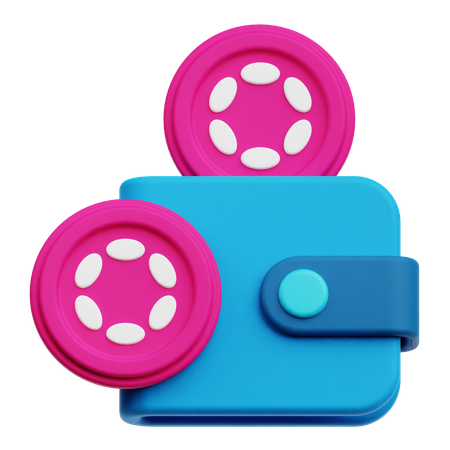 Polkadot Wallet  3D Icon