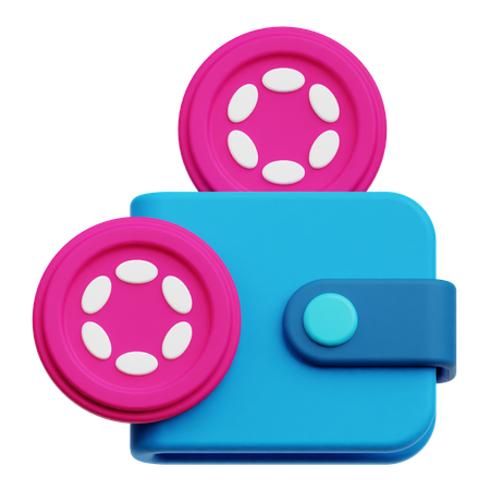 Polkadot Wallet  3D Icon