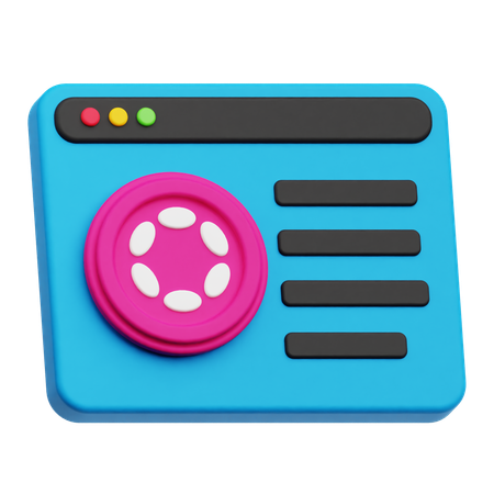 Polkadot Website  3D Icon