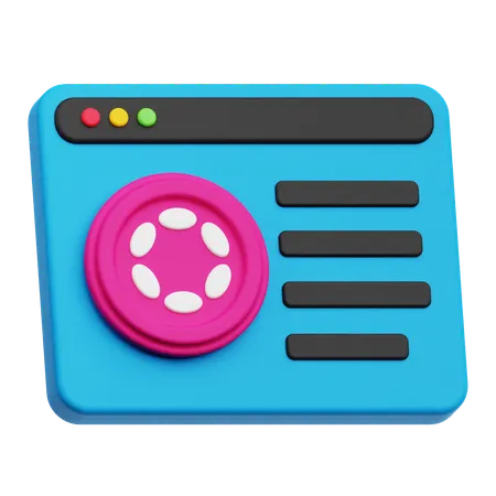 Polkadot Website  3D Icon