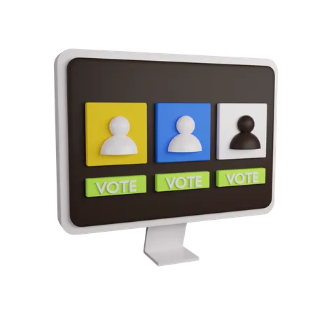 Polling vote  3D Icon