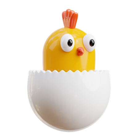 Pollito de pascua  3D Icon