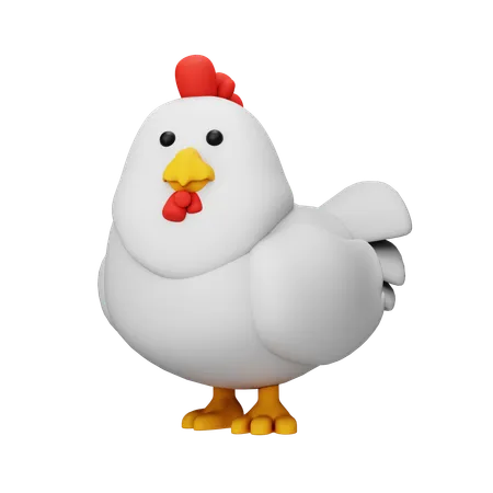 Pollo  3D Icon