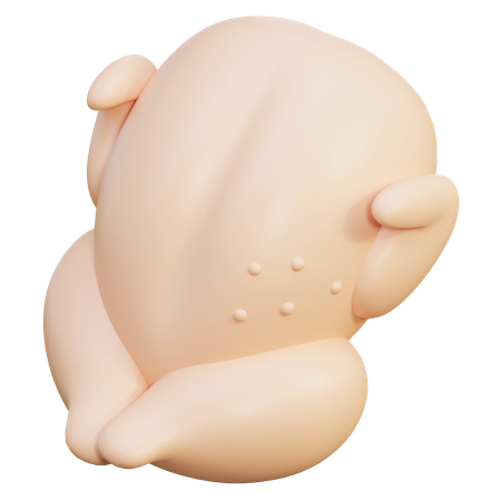 Pollo  3D Icon