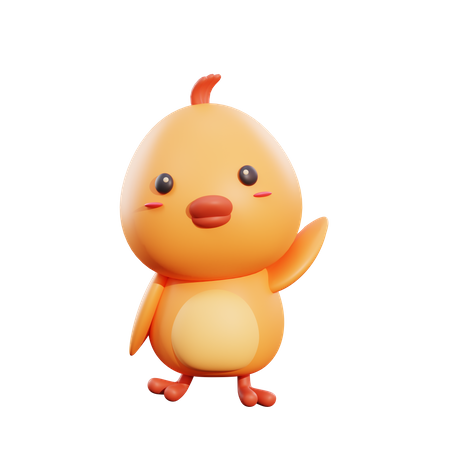 Pollo  3D Illustration