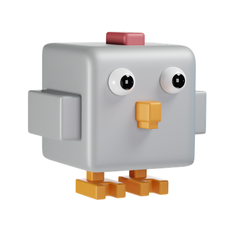 Pollo  3D Icon