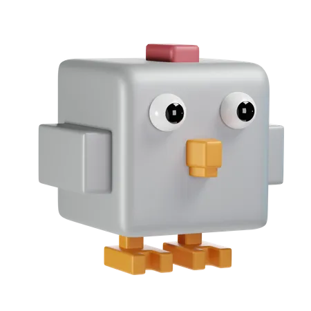 Pollo  3D Icon