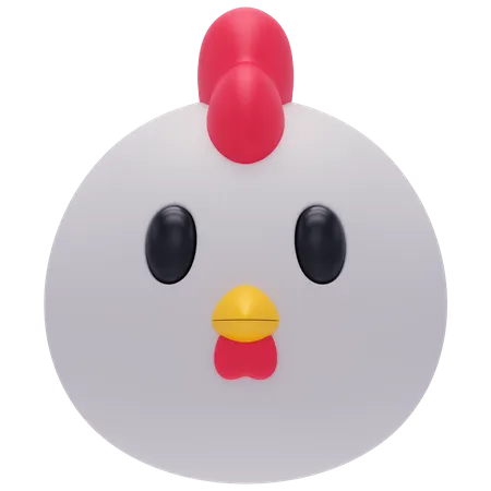 Pollo  3D Icon