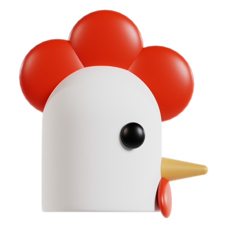 Pollo  3D Icon