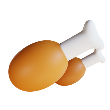Pollo  3D Icon