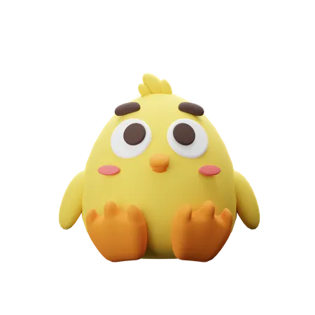 Pollo  3D Icon