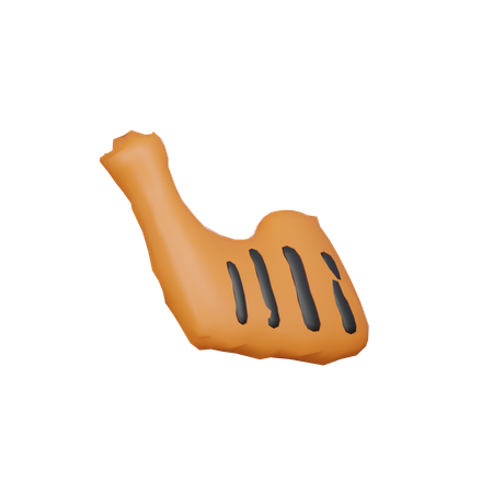 Pollo a la parrilla  3D Icon