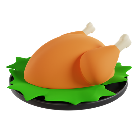 Pollo a la parrilla  3D Icon