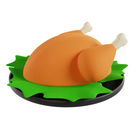 Pollo a la parrilla  3D Icon