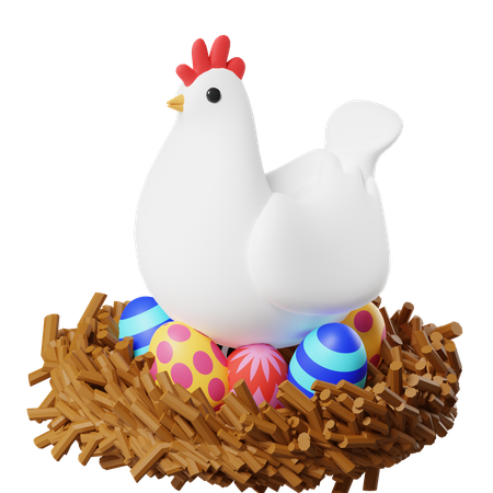 Pollo de cría  3D Icon